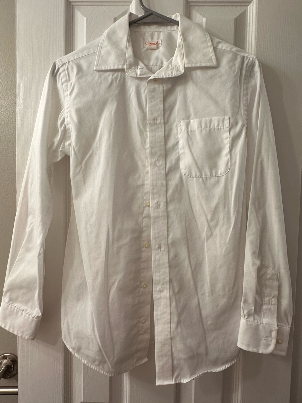 Boys White Button Down Cat & Jack Size Large (12-14)